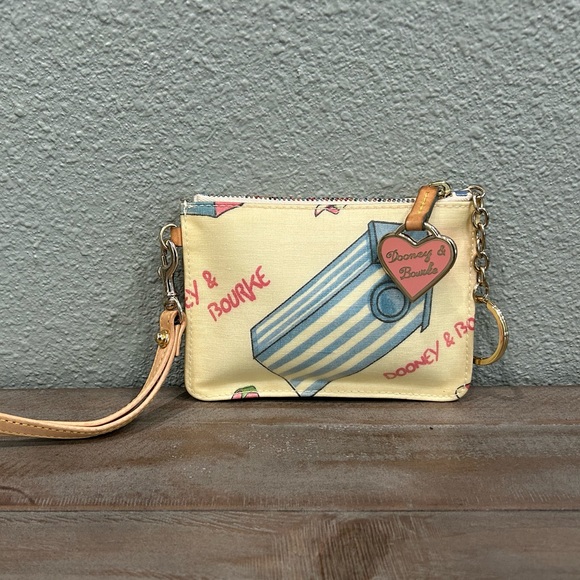 Authentic Dooney & Bourke Wristlet & Key Chain Wallet - Picture 1 of 7